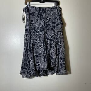 Y2K Whimsigoth Witchy  Cottagecore dark Romance Flowy ruffle midi skirt 12